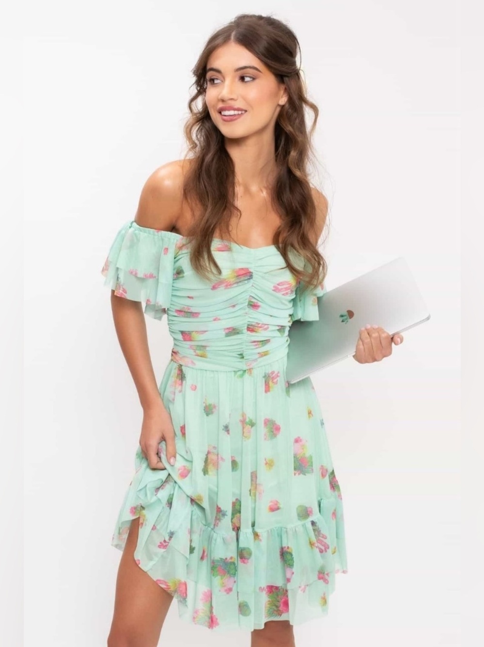 ✨🌵Blackmilk Cacti Cutie🌵✨ Sweetheart Midi Dress ✨M - NWT! 🔥was $115/now $65
